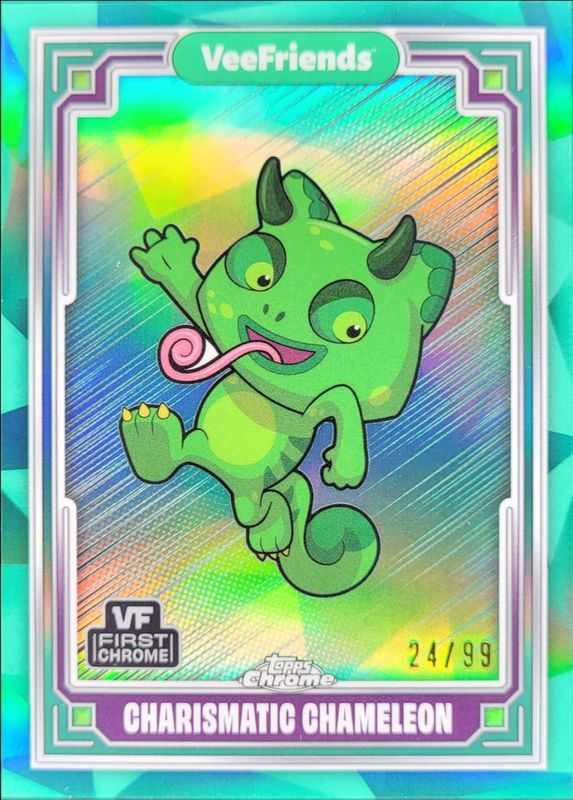 2025 Topps Chrome VeeFriends #73 VeeFriends Green Refractor /99