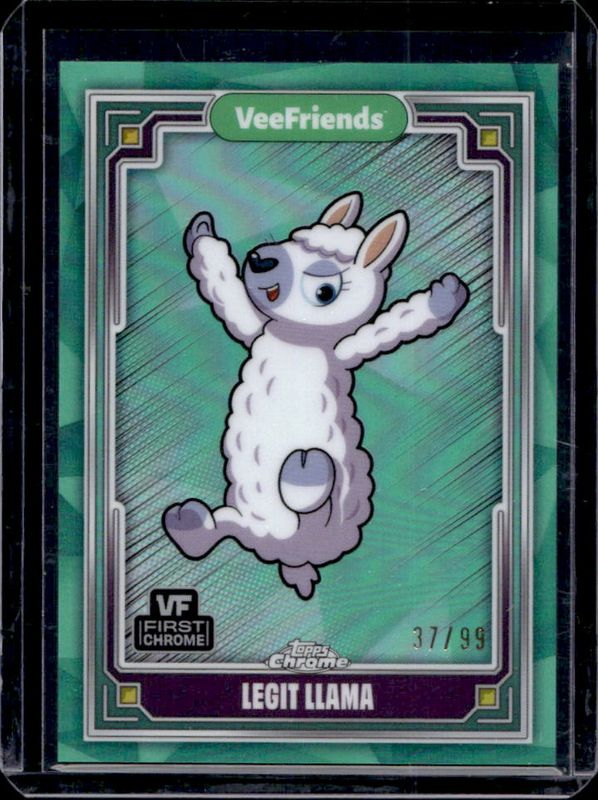 2025 Topps Chrome VeeFriends #62 VeeFriends Green Refractor /99