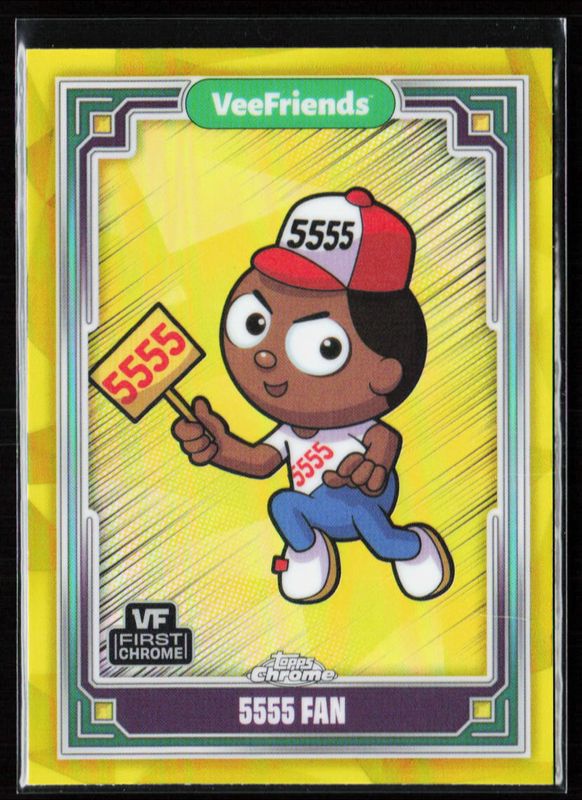 2025 Topps Chrome VeeFriends #1 Yellow Refractor