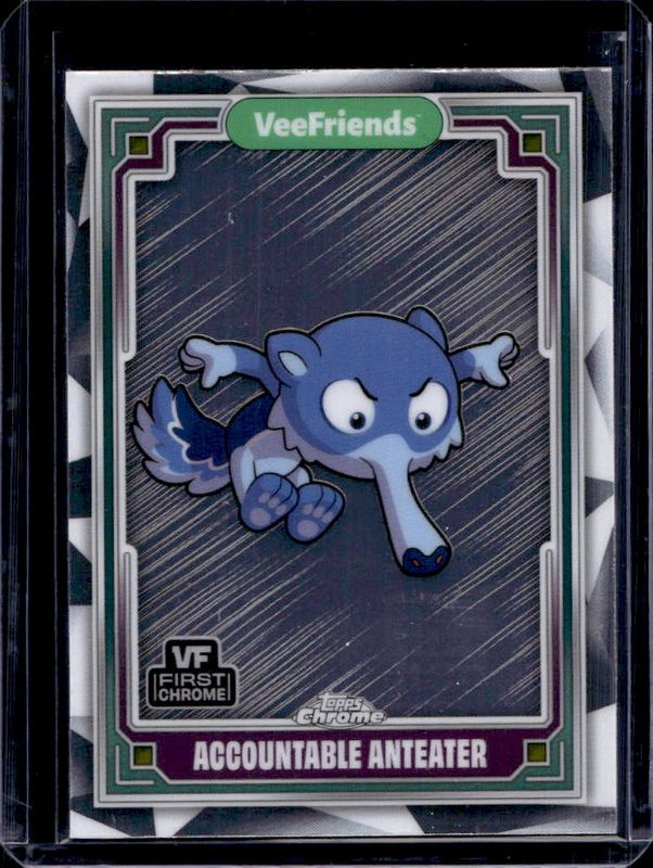 Accountable Anteater 2025 Topps Chrome VeeFriends #19 Base RAW
