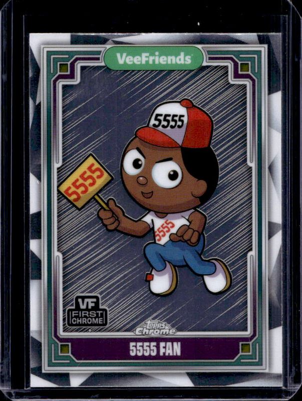 5555 Fan 2025 Topps Chrome VeeFriends #1 Base RAW