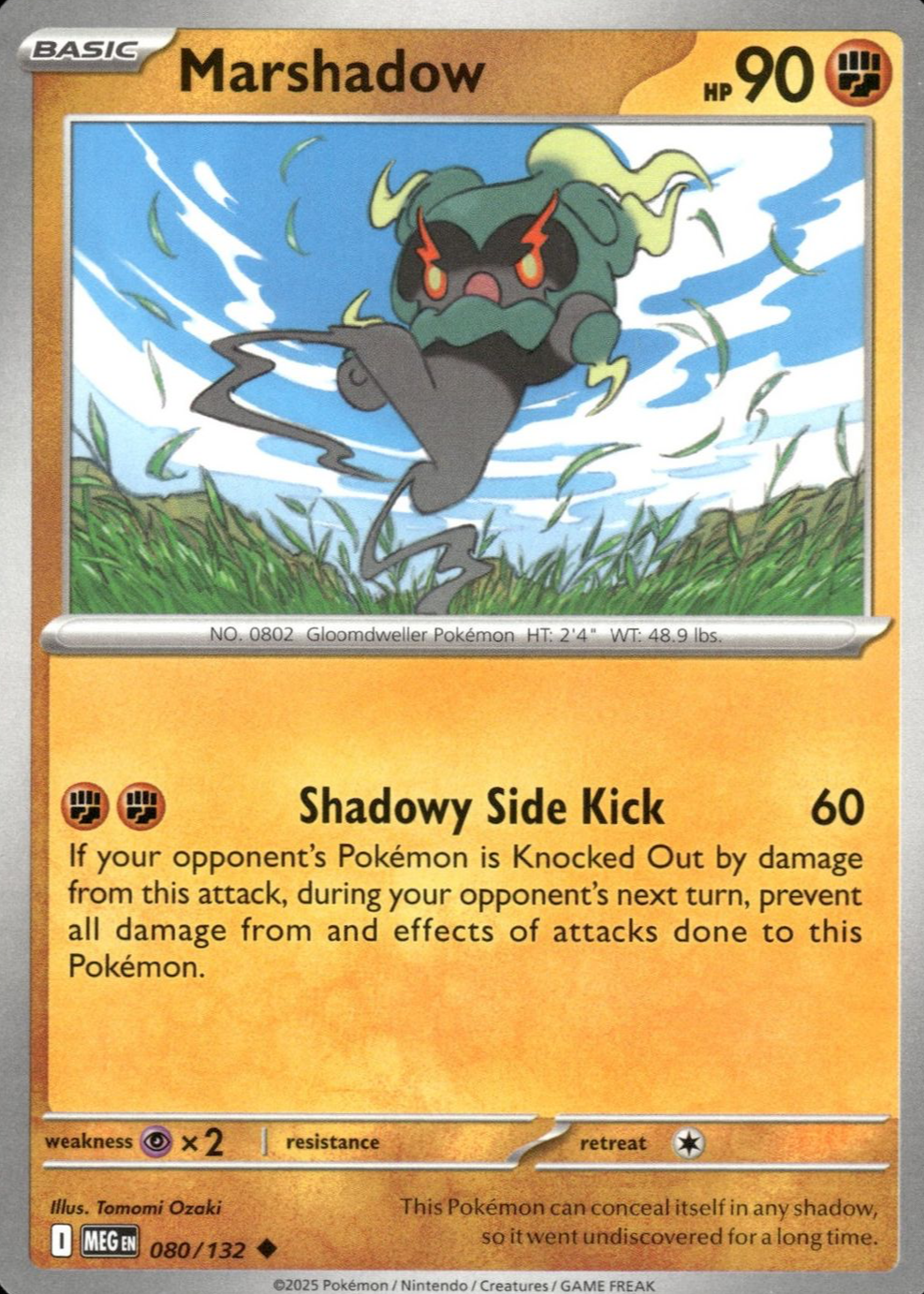 Marshadow 2025 Mega Evolution #080/132 Base Price Guide - Sports