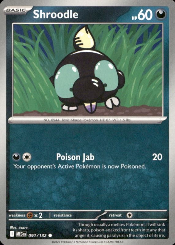2025 Mega Evolution #091/132 Base
