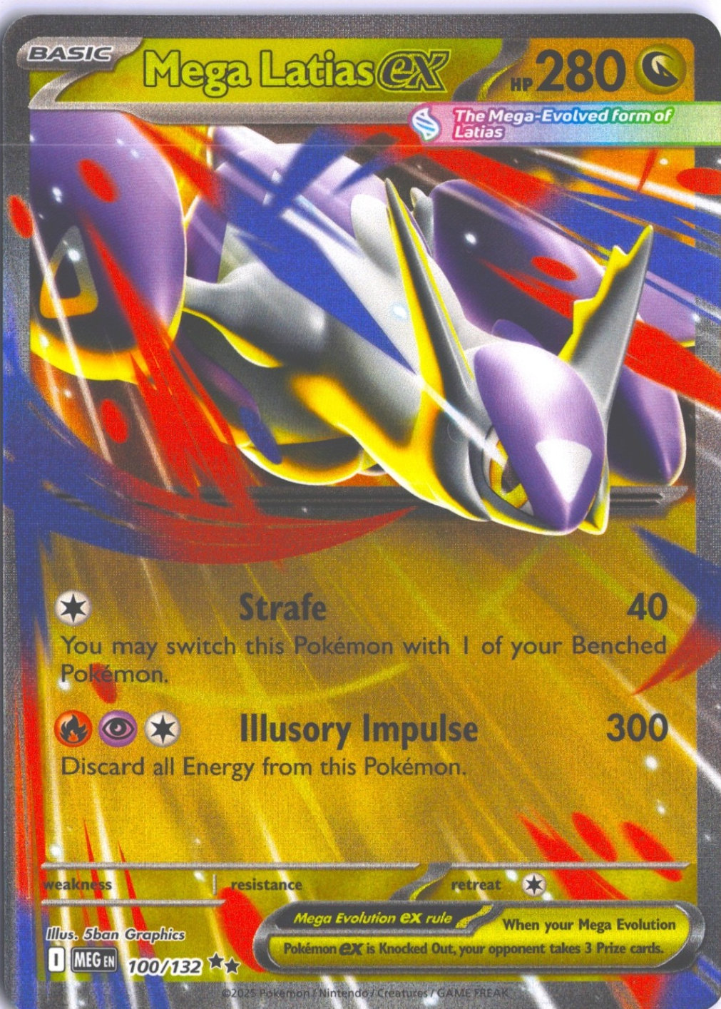 Mega Latias ex 2025 Mega Evolution #100/132 Double Rare Price