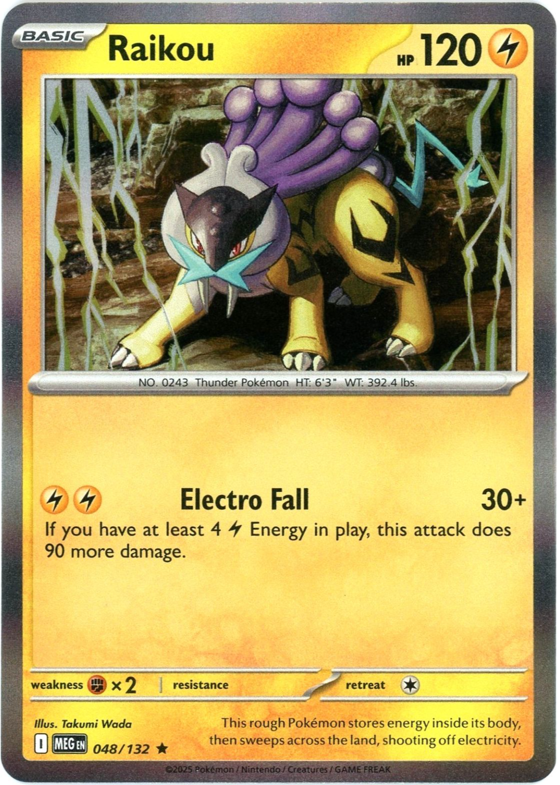 Raikou 2025 Mega Evolution #048/132 Holo Price Guide - Sports Card