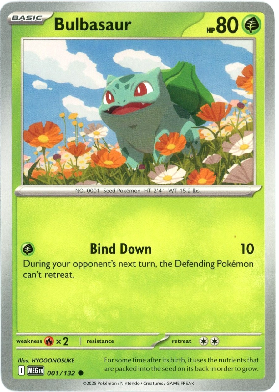 Bulbasaur 2025 Mega Evolution #001/132 Base Price Guide - Sports