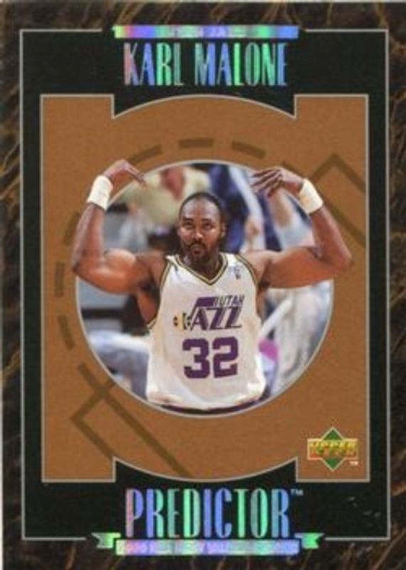 Karl Malone 1995 Upper Deck #R8a Predictors Exchange: MVP RAW
