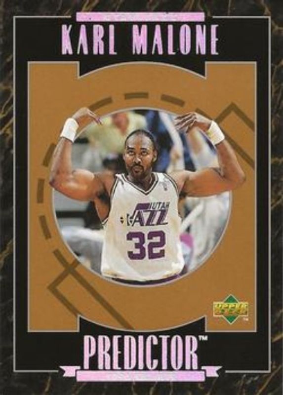 Karl Malone 1995 Upper Deck #R8b Predictors Exchange: MVP RAW