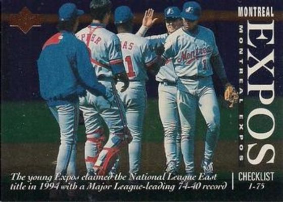 1995 Upper Deck #1 Checklists Series One