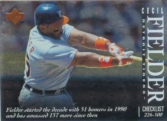 1995 Upper Deck #1 Checklists Series Two
