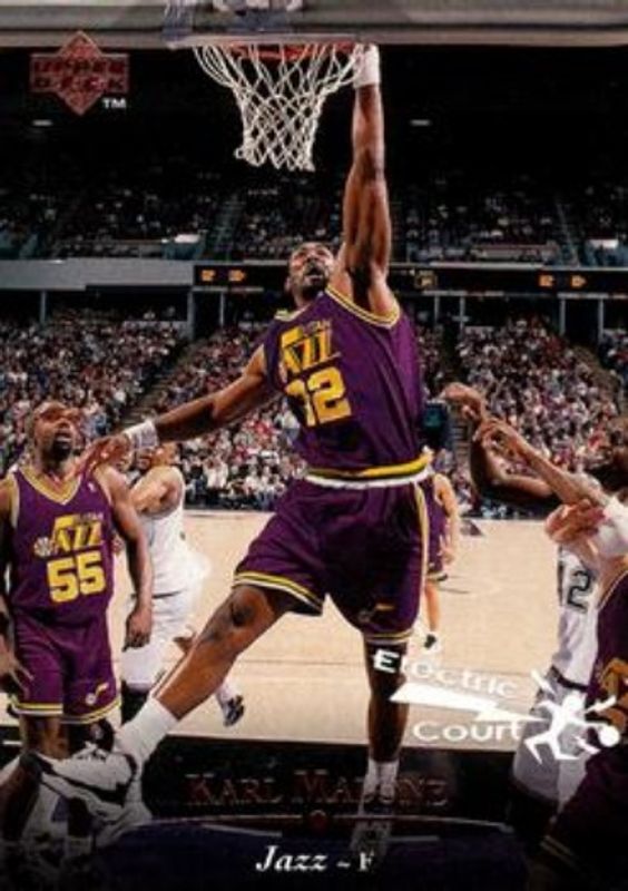 Karl Malone 1995 Upper Deck #69 Electric Court RAW