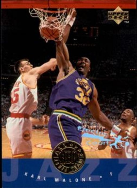 Karl Malone 1995 Upper Deck #166 Electric Court RAW