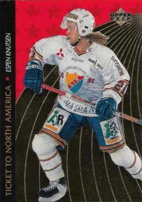 1995 Upper Deck Swedish Elite #NA6 Ticket to North America