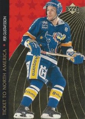 1995 Upper Deck Swedish Elite #NA11 Ticket to North America