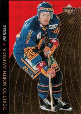 1995 Upper Deck Swedish Elite #NA5 Ticket to North America
