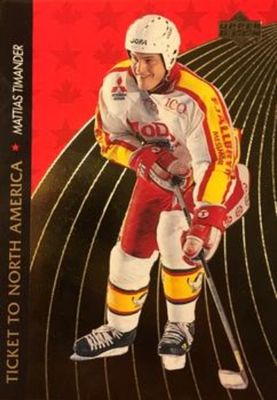 1995 Upper Deck Swedish Elite #NA19 Ticket to North America