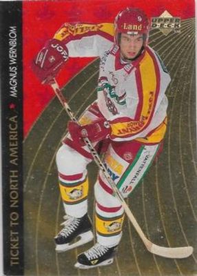 1995 Upper Deck Swedish Elite #NA20 Ticket to North America