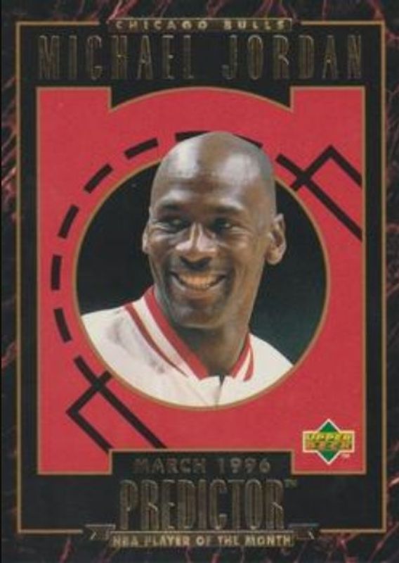 Michael Jordan 1995 Upper Deck #R4 Predictors: Player of the Month RAW