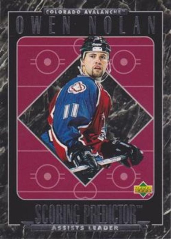 Owen Nolan 1995 Upper Deck #R7 Predictors Retail RAW
