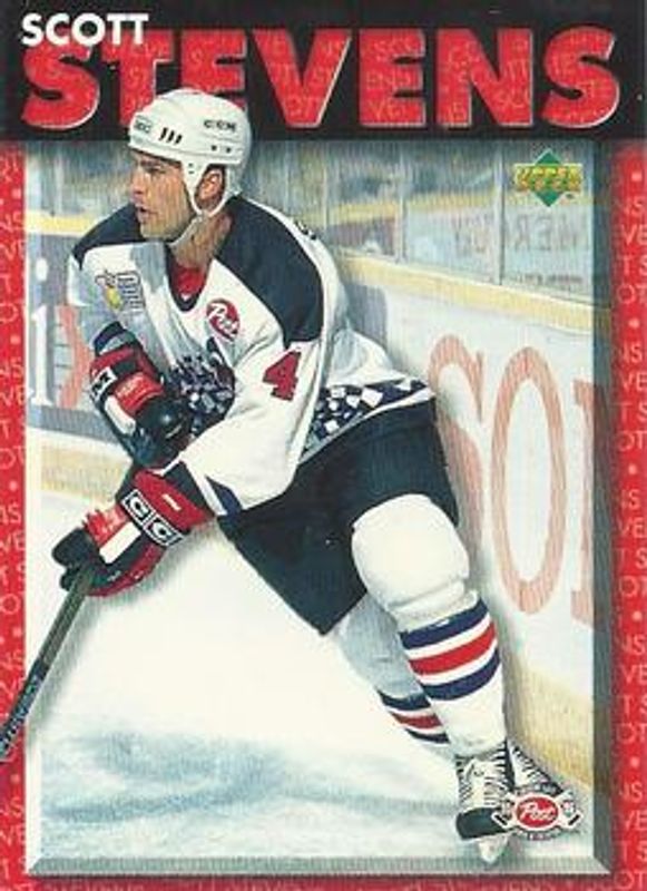 Scott Stevens 1995 Upper Deck Post Cereal #12 Base RAW
