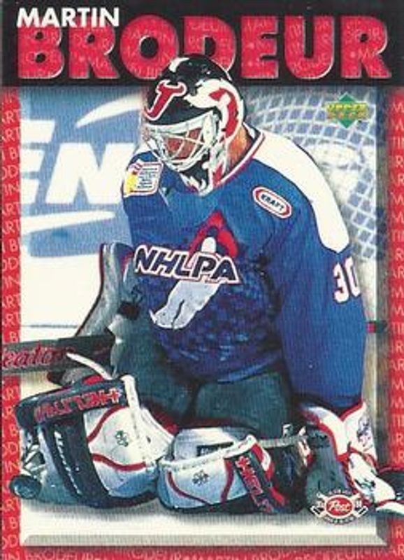 Martin Brodeur 1995 Upper Deck Post Cereal #2 Base RAW