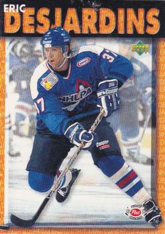 Eric Desjardins 1995 Upper Deck Post Cereal #5 Base RAW