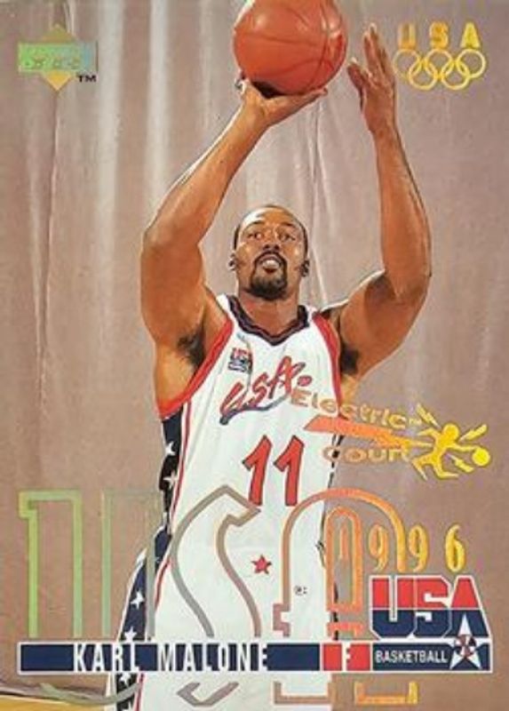 Karl Malone 1995 Upper Deck #318 Electric Court Gold RAW