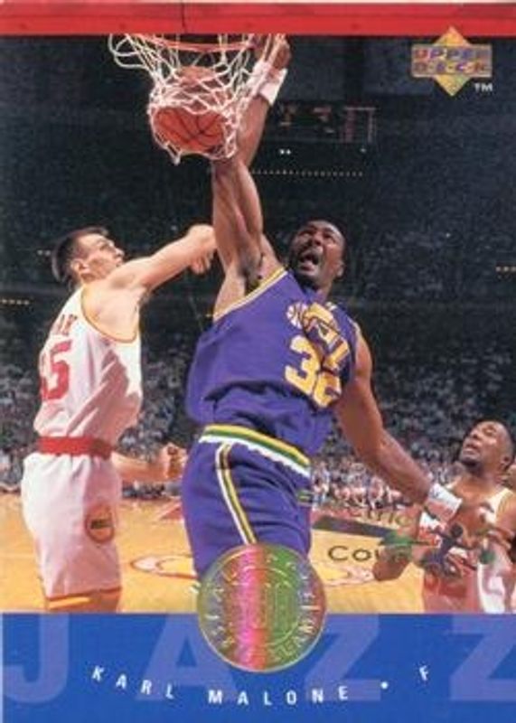 Karl Malone 1995 Upper Deck #166 Electric Court Gold RAW