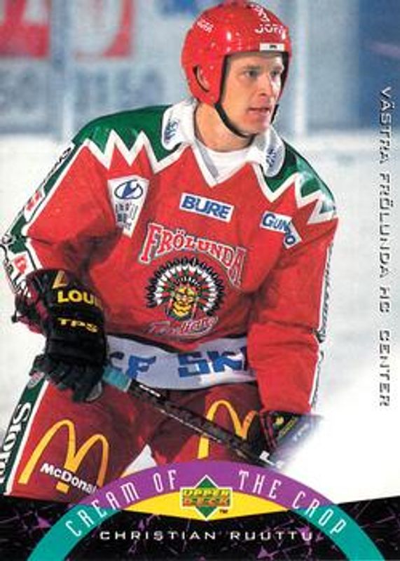 Christian Ruuttu 1995 Upper Deck Swedish Elite #258 Base RAW