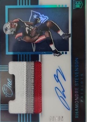 2021 One #138 Premium Rookie Patch Autographs - Blue (/35)