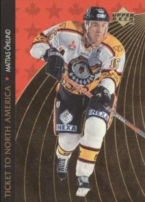 1995 Upper Deck Swedish Elite #NA16 Ticket to North America