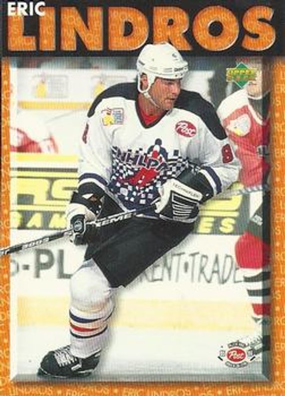 Eric Lindros 1995 Upper Deck Post Cereal #6 Base RAW