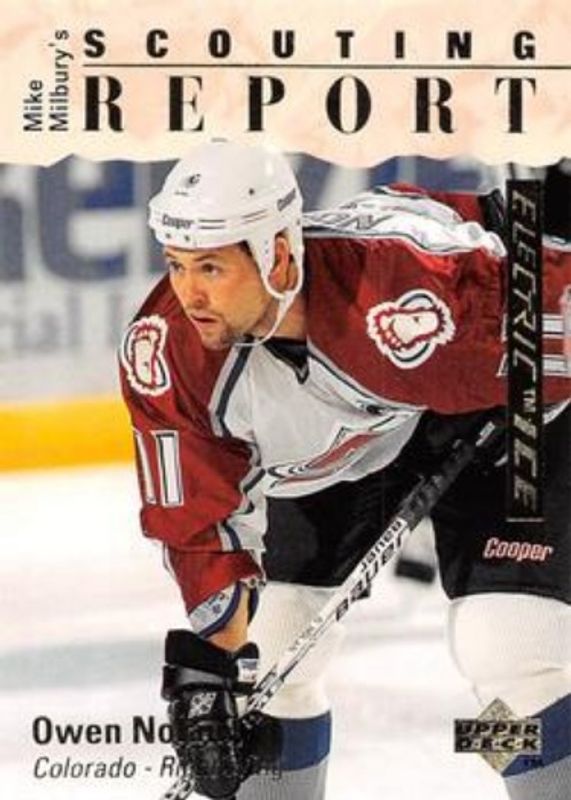 Owen Nolan 1995 Upper Deck #246 Electric Ice Gold RAW