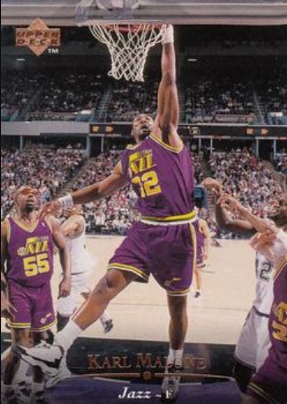 Karl Malone 1995 Upper Deck #69 Base RAW