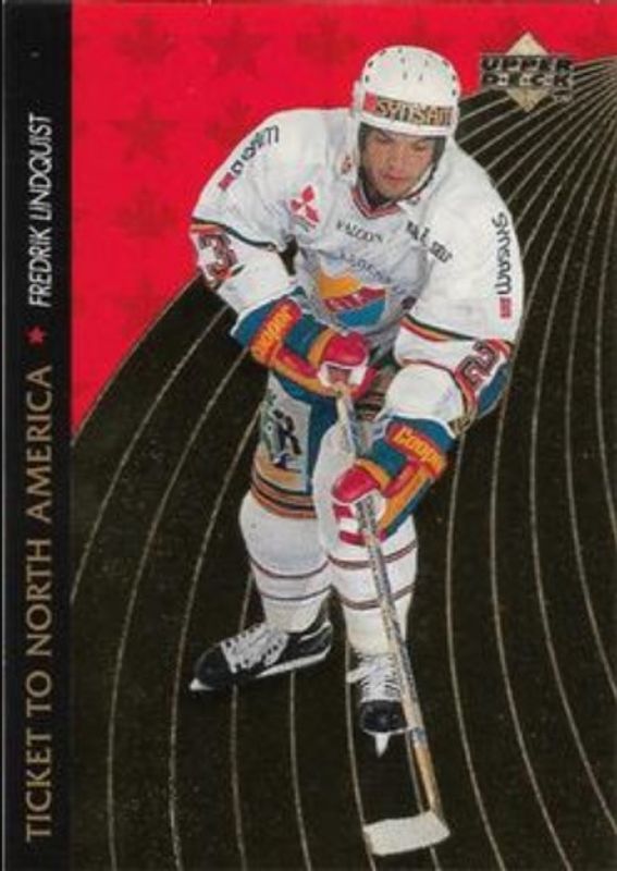 1995 Upper Deck Swedish Elite #NA7 Ticket to North America