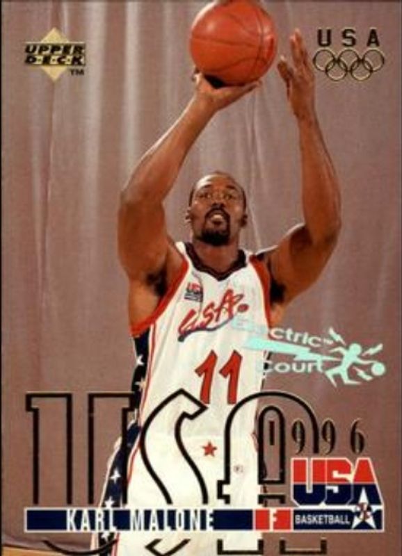 Karl Malone 1995 Upper Deck #318 Electric Court RAW