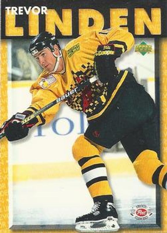 Trevor Linden 1995 Upper Deck Post Cereal #14 Base RAW