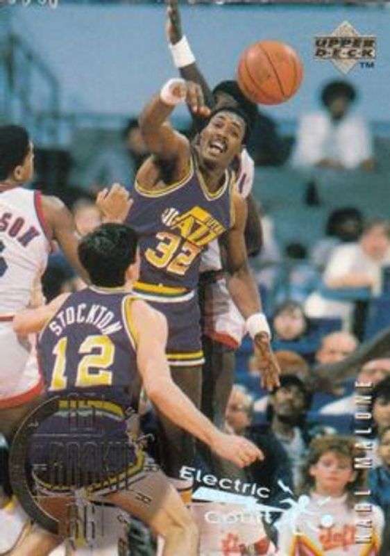 Karl Malone 1995 Upper Deck #142 Electric Court RAW