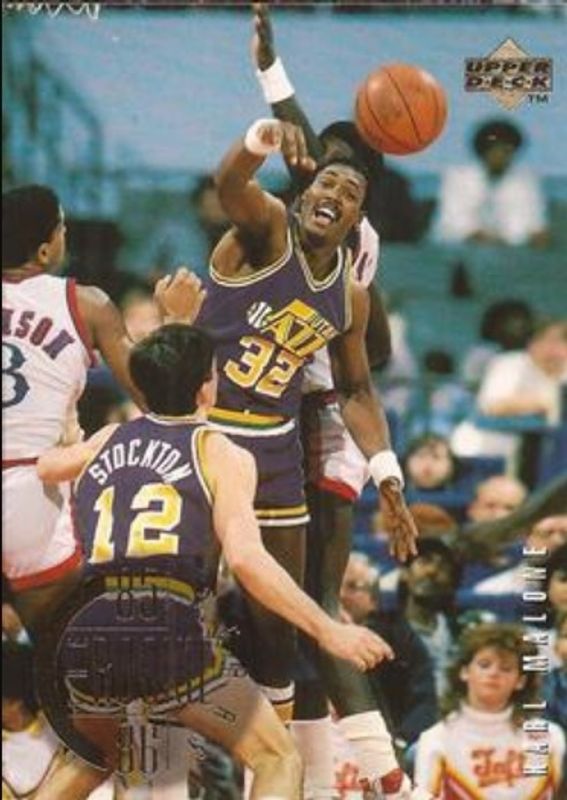 Karl Malone 1995 Upper Deck #142 Base RAW