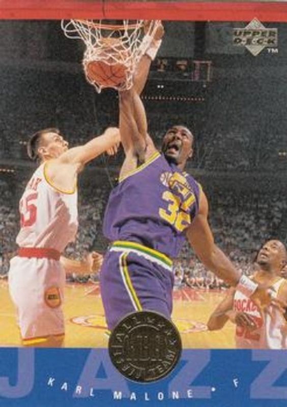 Karl Malone 1995 Upper Deck #166 Base RAW