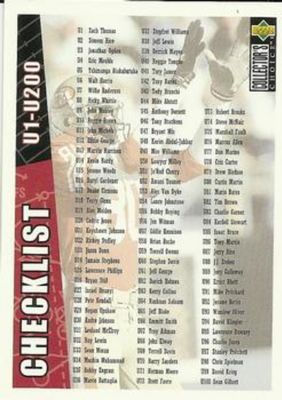1996 Upper Deck Collector's Choice Update #U200 Base