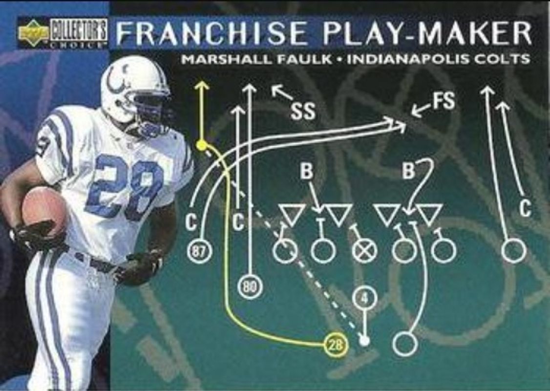 Marshall Faulk 1996 Upper Deck Collector's Choice Update #U75 Base RAW