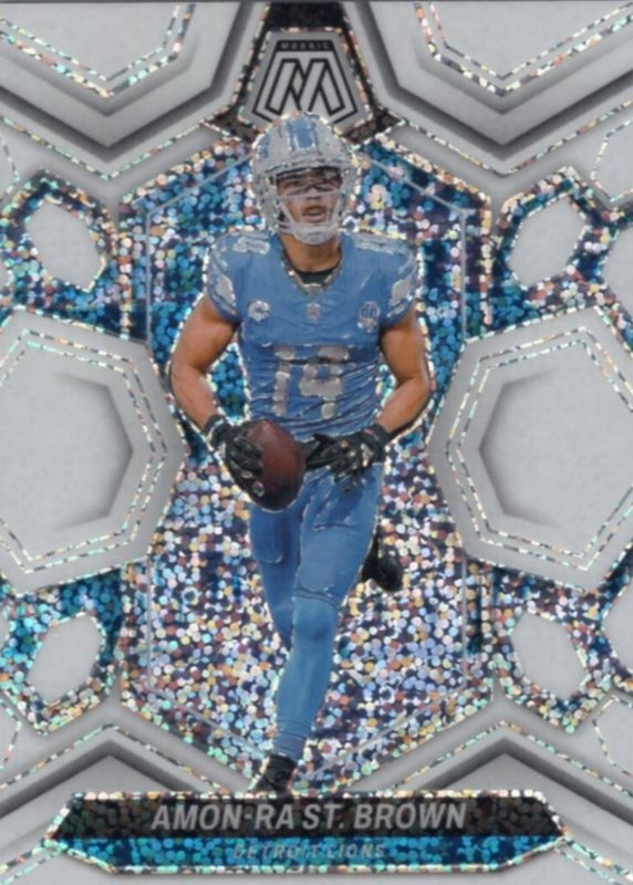 Amon-Ra St. Brown 2024 Mosaic #74 White Sparkle /(SSP) RAW