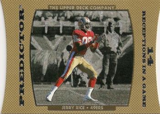 Jerry Rice 1996 Upper Deck #PH14 Predictors: Hobby Price Guide - Sports ...