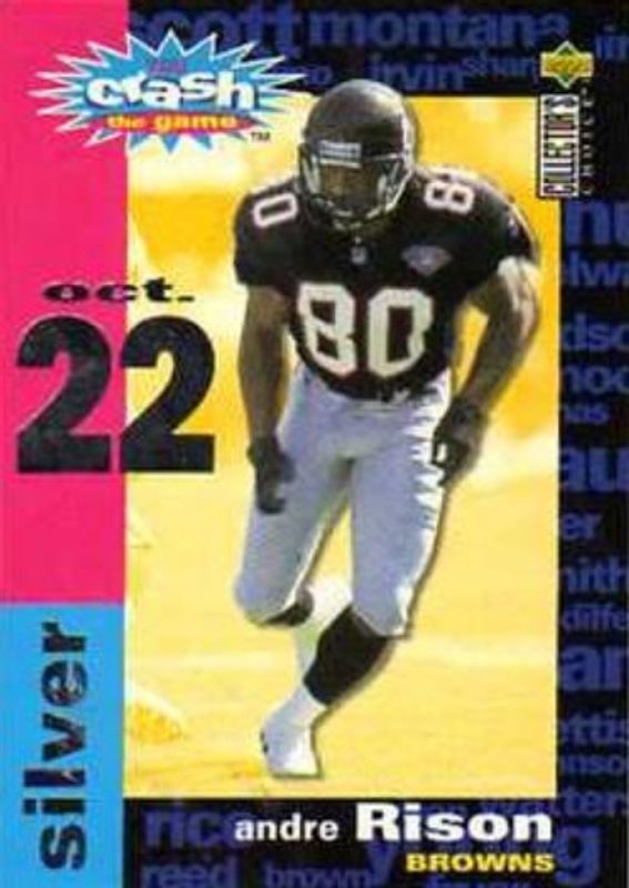 Andre Rison 1995 Upper Deck Collector's Choice #C25c You Crash the Game Silver RAW