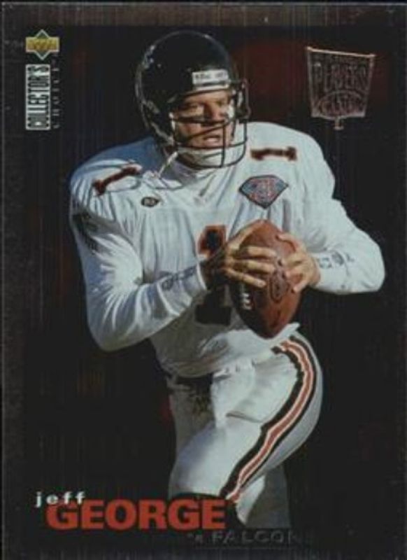 Jeff George 1995 Upper Deck Collector's Choice #160 Platinum Player's Club RAW