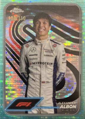 2024 Topps Chrome Formula 1 #19 Aqua Sonar Refractor /150