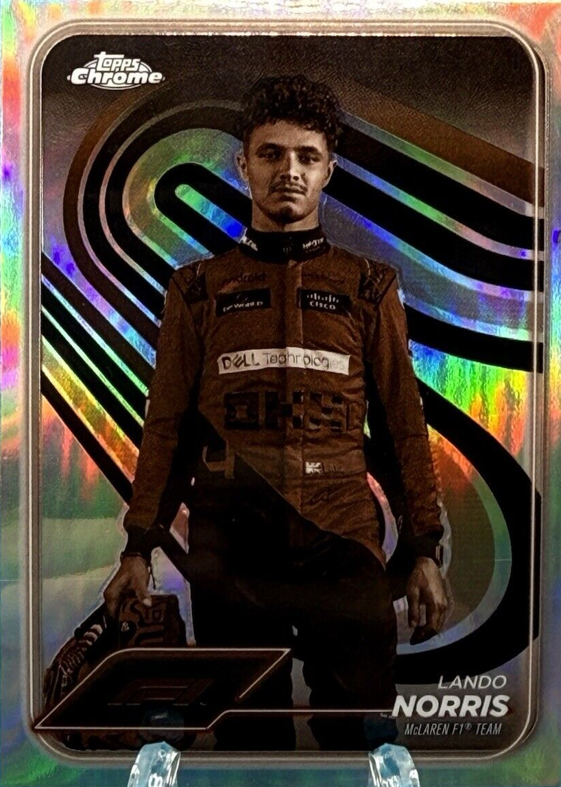 その他 PSA10 Topps  Lando Norris Refractor Lando Norris 2024 Topps Chrome Formula 1 #7 Fuchsia Lava