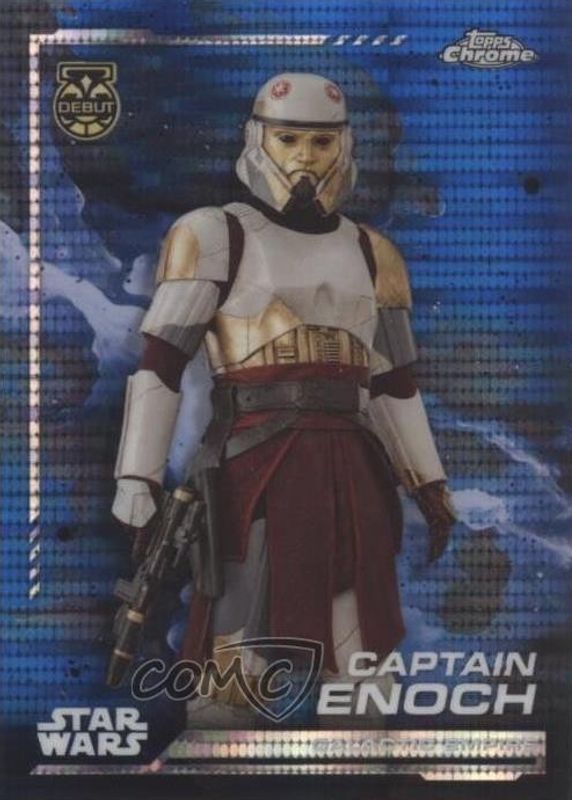 2024 Topps Chrome Star Wars #99 Blue Blaster Pulsar Refractor