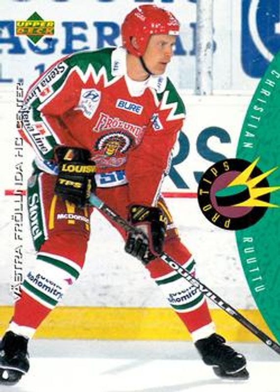 Christian Ruuttu 1995 Upper Deck Swedish Elite #233 Base RAW